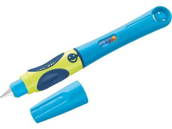 Pelikan Roler Griffix nalivpero + 2x tintni uložak, za dešnjake, Neon Blue, blister