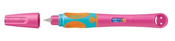  Pelikan Roler Griffix nalivpero + 2x tintni uložak, za dešnjake, Lovely Pink, blister   
