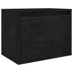 Vidaxl TV ormarići 4 kom crni od masivne borovine