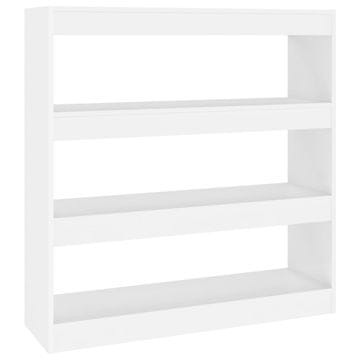 Vidaxl Ormarić za knjige / sobna pregrada bijeli 100 x 30 x 103 cm