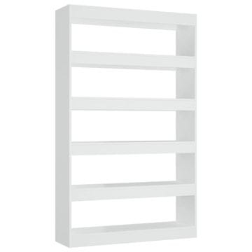 Vidaxl Ormarić za knjige / sobna pregrada bijeli 100 x 30 x 166 cm