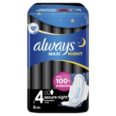 Always Maxi Night higijenski ulošci, 6 komada