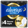 Ultra Secure Night higijenski ulošci, 4, 24 komada