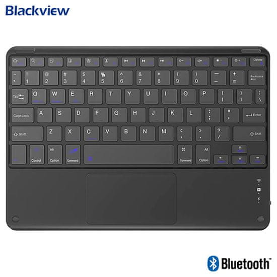 iGET Blackview K1 bežična tipkovnica, Bluetooth, univerzalna, 78 tipki, crna