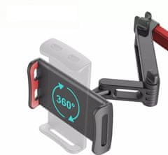 Misura Sklopivi držač za tablet i mobitel za auto-BLACK/RED