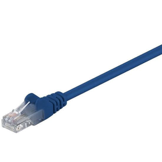 Goobay Ethernet (RJ-45) mrežni kabel za povezivanje, U/UTP, CAT 5e, 1m, plava