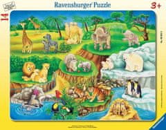 Ravensburger Posjet zoološkom vrtu slagalica, 14 dijelova
