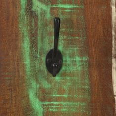 Vidaxl Zidne vješalice za kapute 2 kom 36x3x110 cm od obnovljenog drva