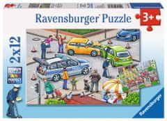 Ravensburger Nesreća u gradu slagalica, 2x12 komada (7578)
