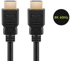 Goobay High Speed kabel, pozlaćen, 1 m, HDMI 2.1, 8K (41082)