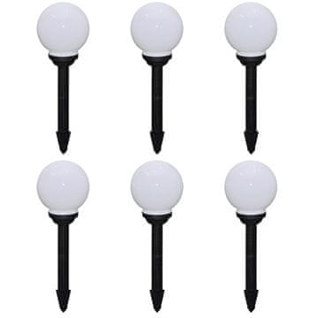 Vidaxl Vrtne podne svjetiljke sa šiljkom za tlo 6 kom LED 20 cm