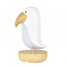 Rabbit&Friends Bird drvena svjetiljka, s Bluetooth zvučnikom, bijela