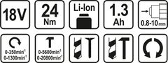 151 STHOR UDARNA BUŠILICA/ODVRTAČ BATERIJA Li-Ion 18V 78974