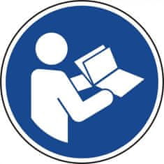 Label-Label Samoljepljiva naljepnica upozorenja - upute za uporabu 100mm