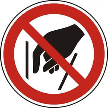 Label-Label Samoljepljiva naljepnica upozorenja - ne dirajte 100mm