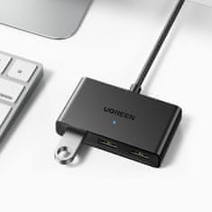 Ugreen CM409 Switch adapter 3x USB 2.0, crno