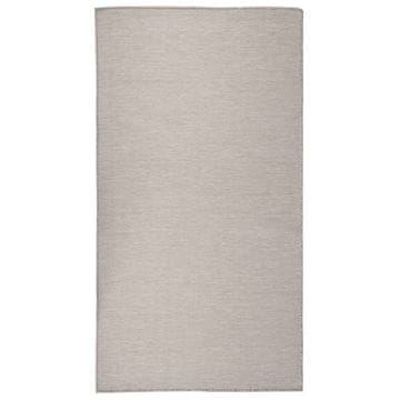 Vidaxl Vanjski tepih ravnog tkanja 80 x 150 cm svijetlo sivi