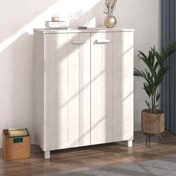 Vidaxl HAMAR Ormarić za cipele Bijeli 85x40x108 cm Puni bor