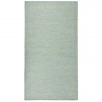 Vidaxl Vanjski tepih ravnog tkanja 80 x 150 cm tirkizni
