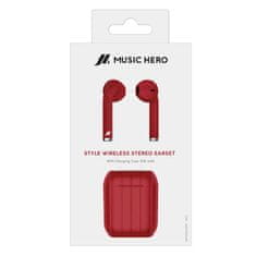 SBS Style Music Hero slušalice, bežične, crvene