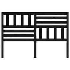 Vidaxl Uzglavlje za krevet crno 166 x 4 x 100 cm od masivne borovine