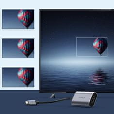 Choetech HUB-H16 adapter USB-C / HDMI 8K 60Hz M/F, siva