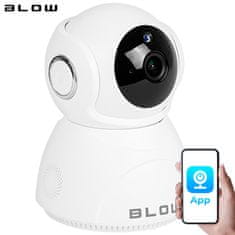 Blow H-265 IP kamera, Wi-Fi, 1080p Full HD, 5 MP, rotirajuća, noćno snimanje, bijela