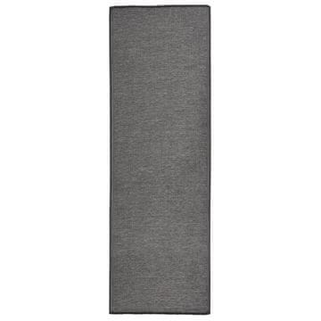 Vidaxl Vanjski tepih ravnog tkanja 80 x 250 cm sivi