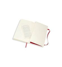 Moleskine bilježnica mekog uveza, džepna, na crte, crvena
