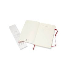 Moleskine bilježnica mekog uveza, džepna, na crte, crvena