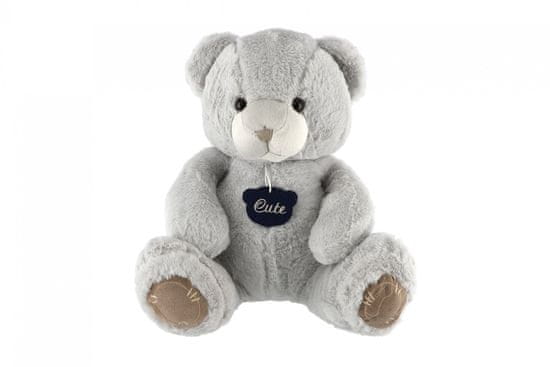 Teddies Plišani sjedeći medvjedić, 40 cm, siva