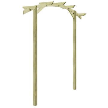 Vidaxl Vrtna pergola od impregnirane borovine 180 x 210 x 40 cm