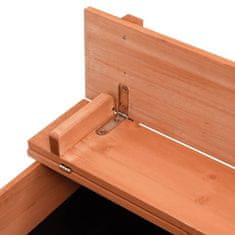 Vidaxl Pješčanik od jelovine 95 x 90 x 15 cm