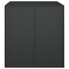 Vidaxl Kutija za vrtne jastuke od PE ratana 100 x 97,5 x 104 cm crna