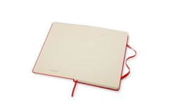 Moleskine bilježnica velika, karirana, tvrdi uvez, crvena