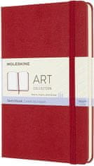 Moleskine Sketchbook bilježnica, M, bez crta, tvrde korice, crvena