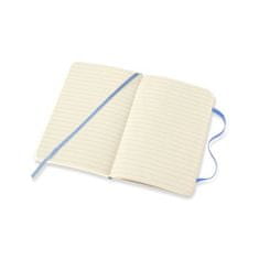 Moleskine džepna bilježnica, na crte, mekane korice, plava