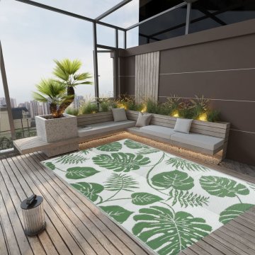 Vidaxl Vrtni tepih Zeleni 190x290 cm PP