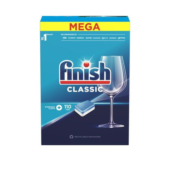 Finish Classic tablete za perilicu posuđa, 110 komada