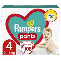 Pampers Pants pelene hlačice, Veličina 4, 9 -15 kg, 108 komada