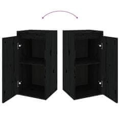 Vidaxl TV ormarići 6 kom crni od masivne borovine