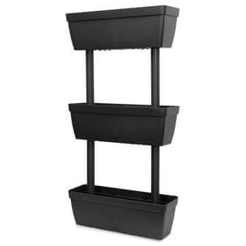 Vidaxl Vrtna sadilica 3 kom 100 cm antracit