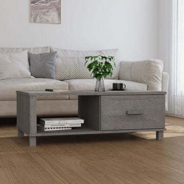 Vidaxl HAMAR Klub stolić svijetlosivi 100x55x35 cm borovina