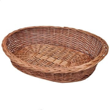 Vidaxl Pletena košara/krevet za psa, prirodna, 90 cm