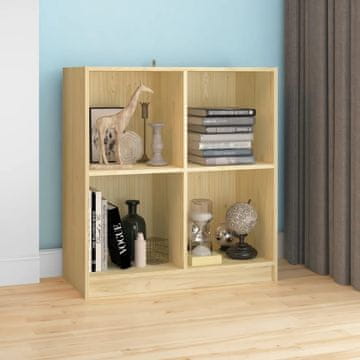Vidaxl Bočni ormarić 70x33x76 cm Masivno borovo drvo