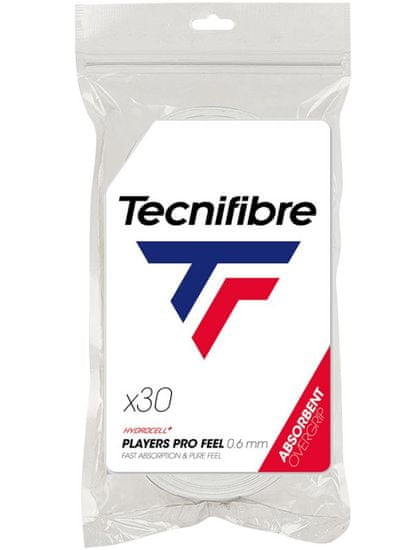 Tecnifibre Pro Players Feel grip, 30 komadav, bijeli