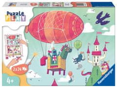 Ravensburger Puzzle & Play Kraljevski roštilj, 2 x 24 komada