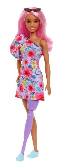 Mattel Barbie Model 189 - Cvjetna haljina na jedno rame FBR37