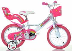 Dino bikes Unicorn 14 dječji bicikl, ružičasti