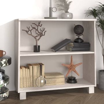 Vidaxl HAMAR Ormarić Bijeli 85x35x80 cm Masivni borov drvo